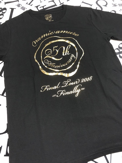 namie amuro Final Tour 2018 ～Finally～ FC限定 ツアーTシャツ BLACK