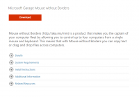 microsoft Garage Mouse without Borders