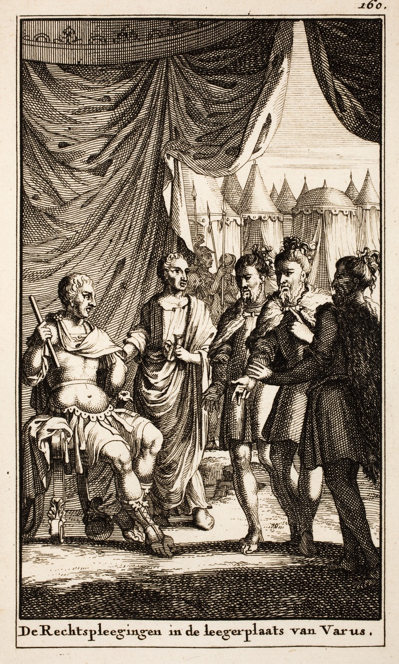 プブリウス・クィンクティリウス・ウァルスと会見するゲルマン部族