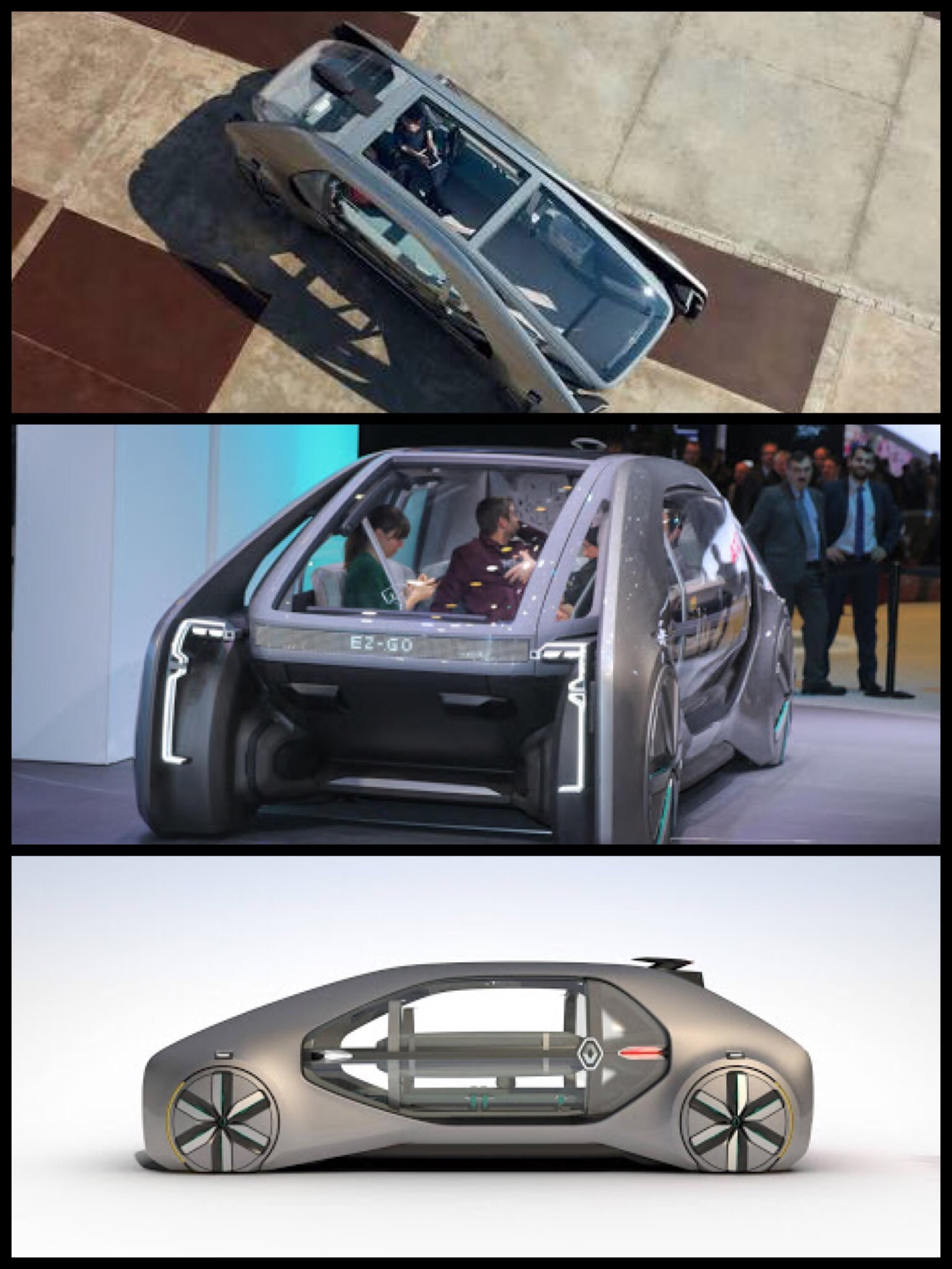 Renault EZ-GO Concept ルノー イージーゴー 完全自動運転タクシー