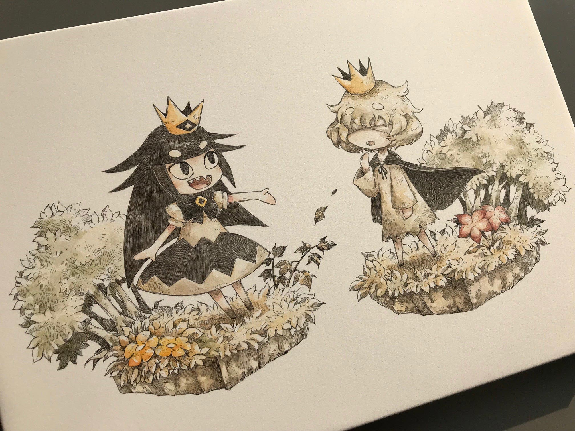 嘘つき姫と盲目王子 公式サイトのイラスト原画をツイート 日本一