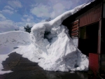我家の雪庇